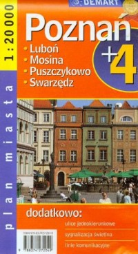 Poznań plus 4 (plan miasta) - zdjęcie reprintu, mapy
