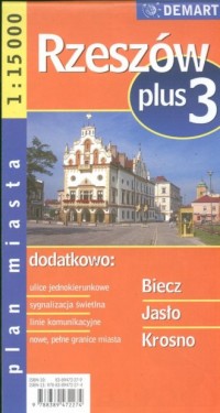 Rzeszów plus 3 (plan miasta) - zdjęcie reprintu, mapy