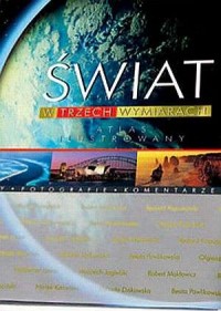 Świat w trzech wymiarach - atlas - zdjęcie reprintu, mapy