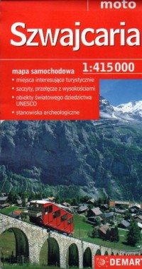 Szwajcaria see it - mapa samochodowa - zdjęcie reprintu, mapy