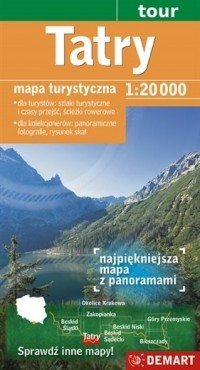 Tatry mapa turystyczna (skala 1:20 - okładka książki