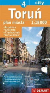 Toruń plus 4 (plan miasta) - zdjęcie reprintu, mapy