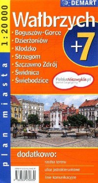 Wałbrzych plus 7 (plan miasta) - zdjęcie reprintu, mapy