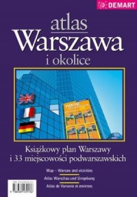 Warszawa i okolice - atlas aglomeracji - zdjęcie reprintu, mapy