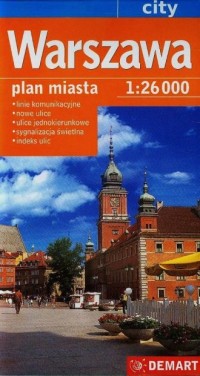 Warszawa (plan miasta) - zdjęcie reprintu, mapy