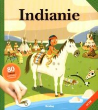 Indianie. Książeczka z naklejkami - okładka książki