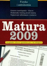 Matura 2009. Fizyka i astronomia. - okładka podręcznika