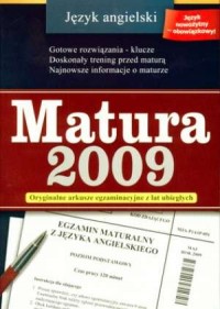 Matura 2009. Język angielski. Oryginalne - okładka podręcznika