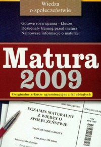 Matura 2009. Wiedza o społeczeństwie. - okładka podręcznika