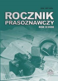 Rocznik prasoznawczy. Rok II/2008 - okładka książki