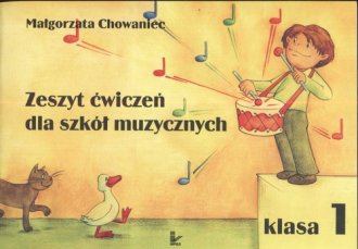 Zeszyt ćwiczeń dla szkół muzycznych. - okładka podręcznika