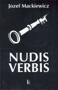 Nudis verbis - okładka książki