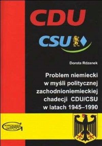Problem niemiecki w myśli politycznej - okładka książki