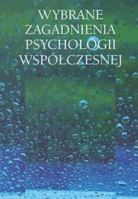 Wybrane zagadnienia psychologii - okładka książki
