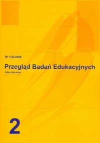 Przegląd Badań Edukacyjnych nr1(2) - okładka książki