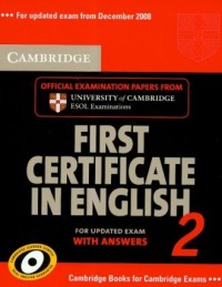 Cambridge First Certificate in - okładka podręcznika