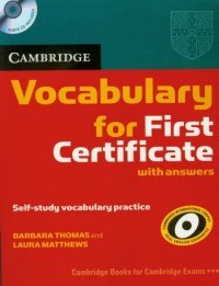 Vocabulary for First Certificate - okładka podręcznika