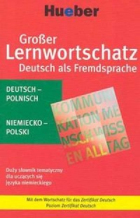 Duży słownik tematyczny niemiecko-polski - okładka książki