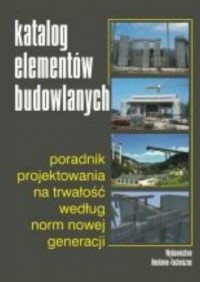 Katalog elementów budowlanych - okładka książki