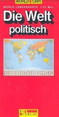 Polityczna mapa świata - zdjęcie reprintu, mapy