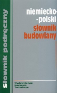 Słownik budowlany niemiecko-polski - okładka książki