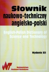 Słownik naukowo - techniczny angielsko-polski - okładka książki