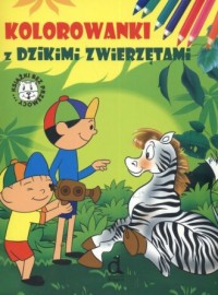 Kolorowanki z dzikimi zwierzętami - okładka książki