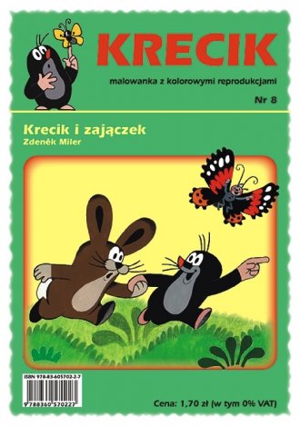 Krecik i zajączek. Malowanka z - okładka książki