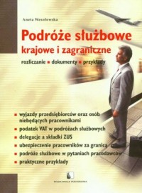 Podróże służbowe krajowe i zagraniczne - okładka książki