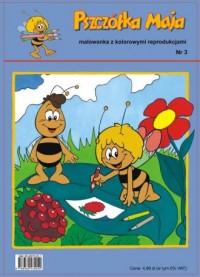 Pszczółka Maja 3. Malowanka z kolorowymi - okładka książki