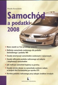 Samochód a podatki 2008 - okładka książki