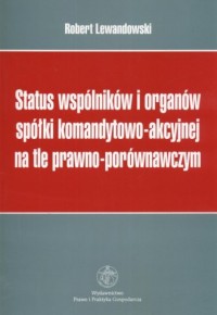 Status wspólników i organów spółki - okładka książki