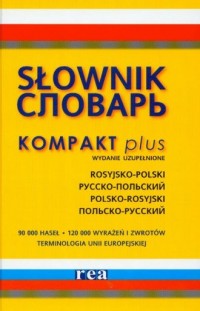 Słownik rosyjski rosyjsko-polski, - okładka książki
