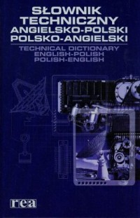Słownik techniczny angielsko-polski, - okładka podręcznika