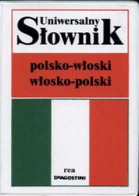 Słownik uniwersalny polsko-włoski, - okładka książki