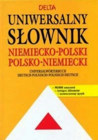 Uniwersalny słownik polsko-niemiecki, - okładka książki