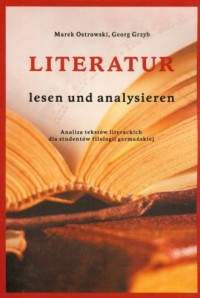 Literatur lesen und analysieren - okładka książki