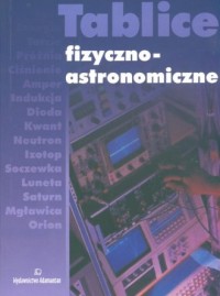 Tablice fizyczno astronomiczne - okładka książki