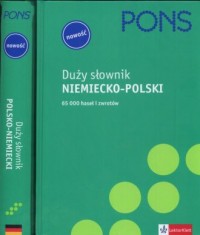 Duży słownik niemiecko-polski i - okładka książki