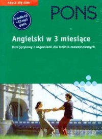 Pons. Angielski w 3 miesiące. Podręcznik - okładka podręcznika