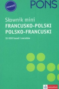 Pons Słownik mini francusko-polski, - okładka książki