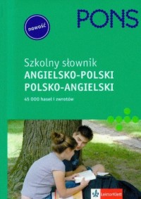 Pons szkolny słownik angielsko-polski - okładka książki