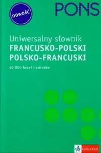 Pons uniwersalny słownik francusko-polski - okładka książki