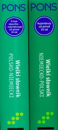 Pons wielki słownik niemiecko-polski - okładka książki