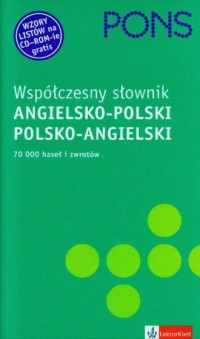 Pons współczesny słownik angielsko-polski - okładka książki