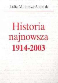 Historia najnowsza 1914-2003 - okładka książki