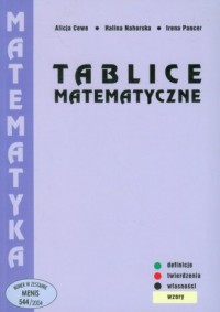 Tablice matematyczne - okładka książki