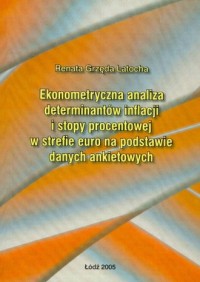 Ekonometryczna analiza determinantów - okładka książki