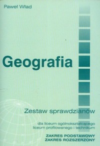 Geografia. Zestaw sprawdzianów - okładka książki