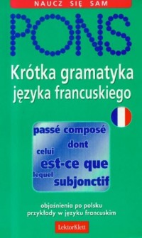 Pons. Krótka gramatyka języka francuskiego - okładka podręcznika